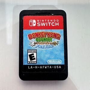Donkey Kong-Country Tropical Freeze-Nintendo Switch-Video Game-Tested-Cartridge